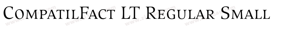 CompatilFact LT Regular Small Caps字体转换